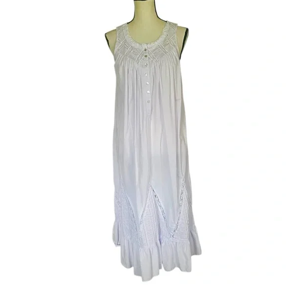 VTG. Eileen West Moonlight Sonata Pale Lavender Long Nightgown & Robe. PS. - Picture 5 of 16